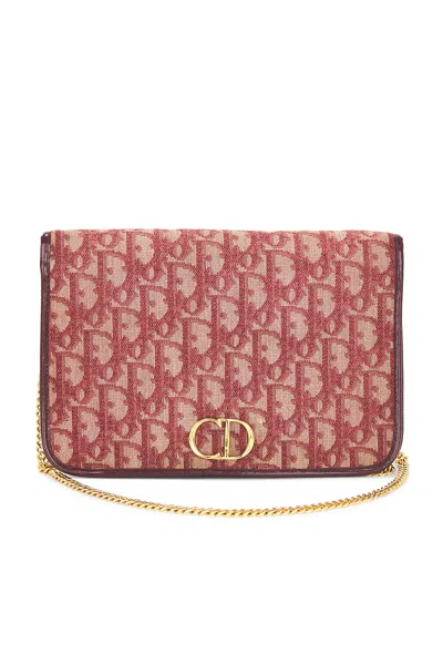 Pre-owned Dior Issimo Clutch In Red