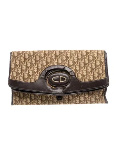 Pre-owned Dior Issimo Clutch Vintage In Neutral