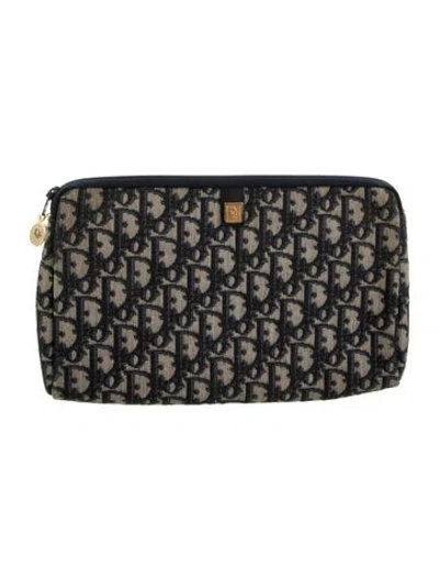 Pre-owned Dior Issimo Cosmetic Pouch In Blue