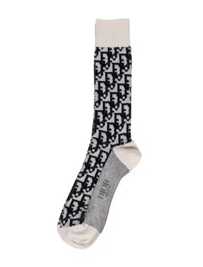 Pre-owned Dior Issimo Long Socks W/tags In Blue
