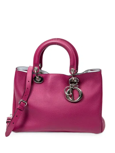 Dior Issimo Medium Tote Bag In Purple