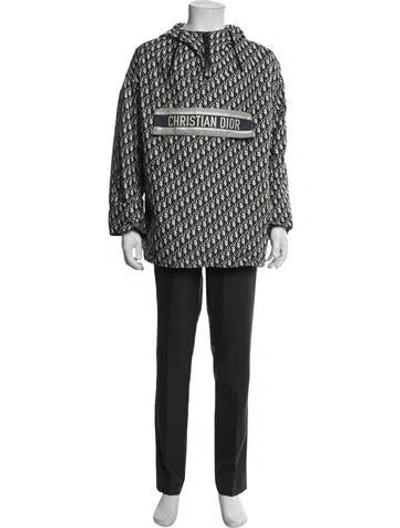 Pre-owned Dior Issimo Pattern Poncho In Neutral