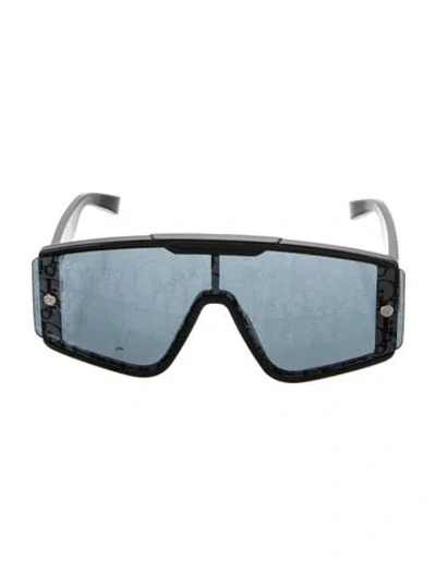 Pre-owned Dior Issimo Pattern Shield Sunglasses In Black