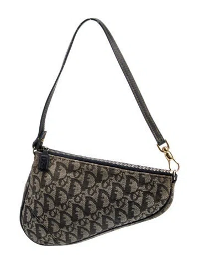 Pre-owned Dior Issimo Saddle Pochette In Blue