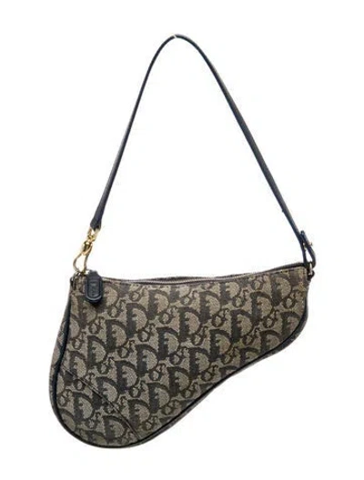 Pre-owned Dior Issimo Saddle Pochette In Blue