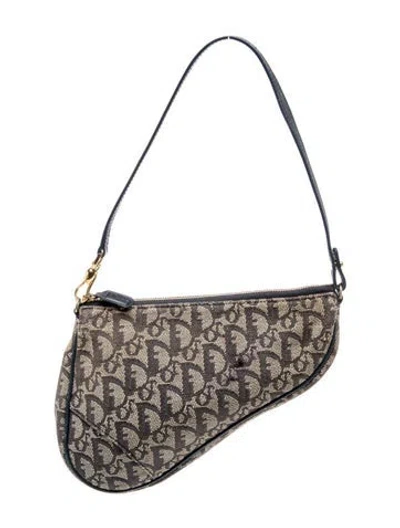 Pre-owned Dior Issimo Saddle Pochette In Blue