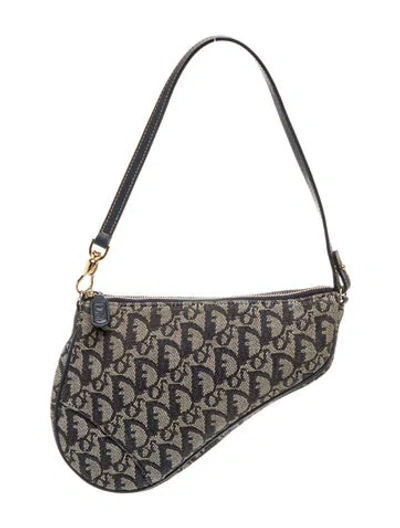 Pre-owned Dior Issimo Saddle Pochette In Multi