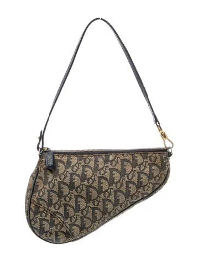 Pre-owned Dior Issimo Saddle Pochette In Red