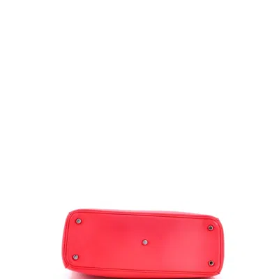 Pre-owned Dior Issimo Smooth Calfskin Medium Tote Bag In Pink