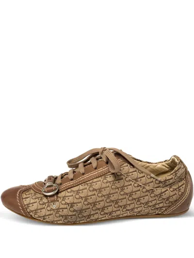 Pre-owned Dior Issimo Sneakers In Brown