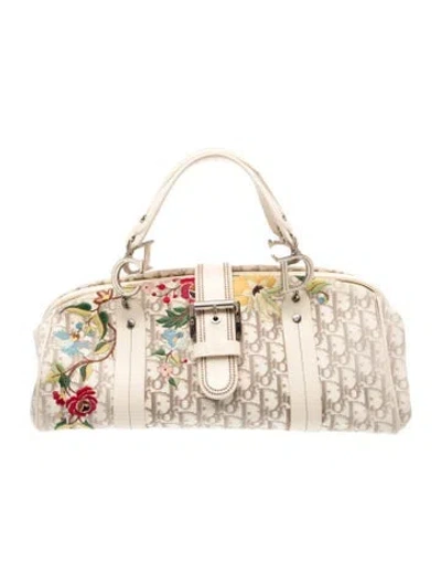 Pre-owned Dior Issimo Top Handle Bag Medium In Neutral