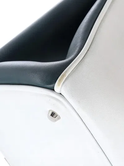 Pre-owned Dior Issimo Tote Smooth Calfskin Mini Satchel In Gray