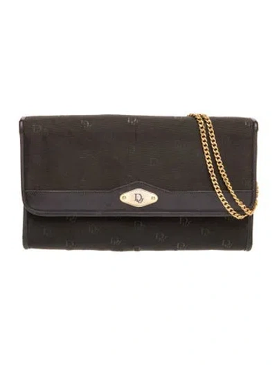 Pre-owned Dior Issimo Vintage Clutch Bag In Black