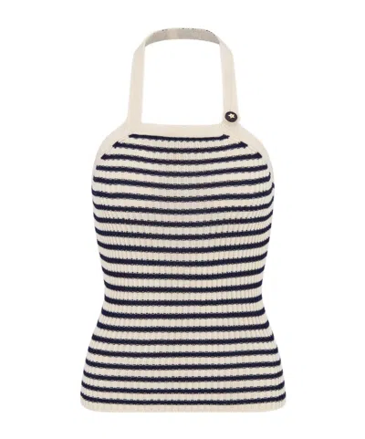 Dior Iviera Backless Vest In Multicolor