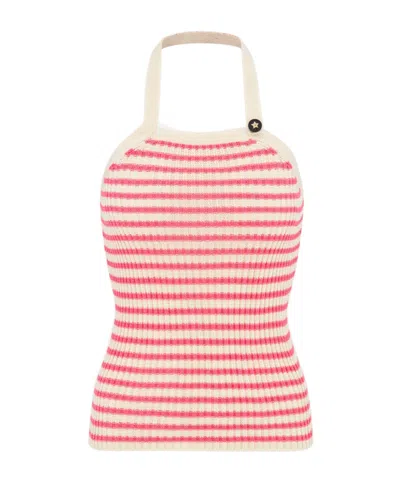 Dior Iviera Backless Vest In Pink