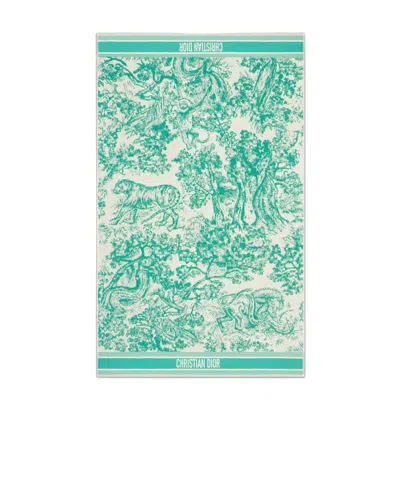 Dior Iviera Beach Towel In Green