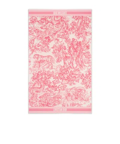 Dior Iviera Beach Towel In Pink