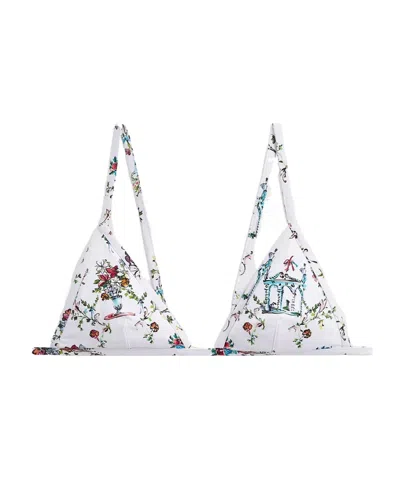 Dior Iviera Bikini Top In White