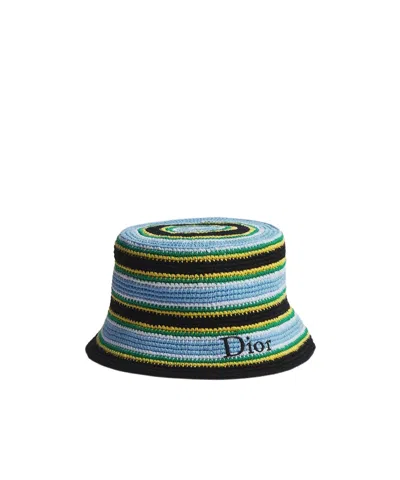 Dior Iviera Bucket Hat In White