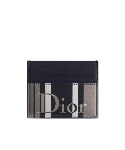 Dior Iviera Card Holder In Black