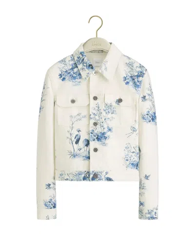Dior Iviera Cropped Jacket In Black