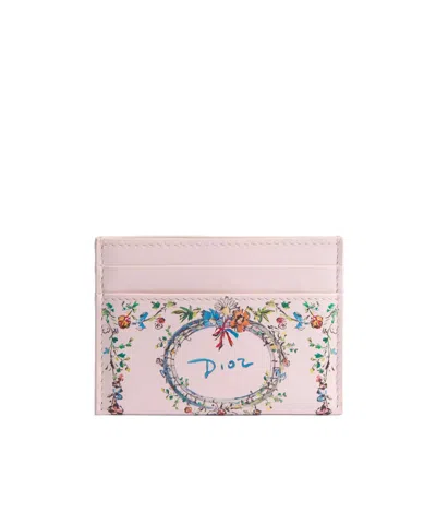 Dior Iviera  Freesia Card Holder In Pink