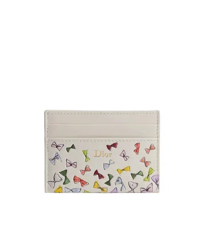 Dior Iviera  Freesia Card Holder In White