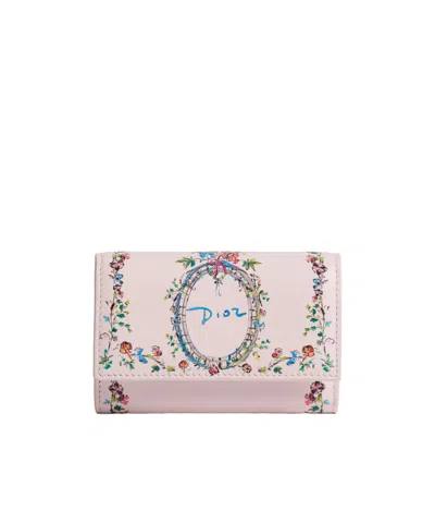Dior Iviera  Glycine Wallet In Light Pink