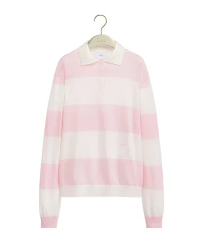 Dior Iviera  Marinière Long-sleeved Polo Shirt In Multi