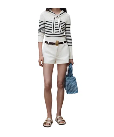 Dior Iviera  Marinière Sweater With Sailor Collar In Multi