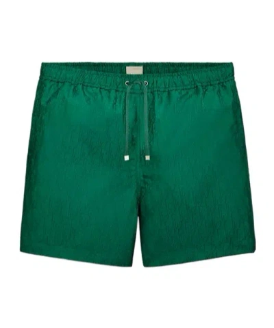Dior Iviera  Oblique Swim Shorts In Green
