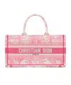 Dior Book Canvas Tote In Pink