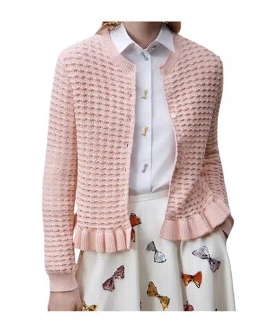 Dior Iviera Fitted Cardigan In Pink