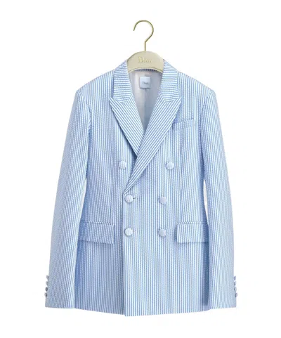 Dior Iviera Fitted Jacket In Blue