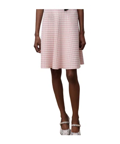 Dior Iviera Flared Miniskirt In Pink