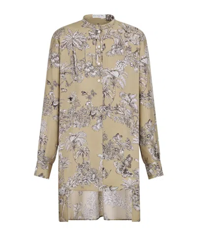 Dior Iviera Long Blouse In Brown