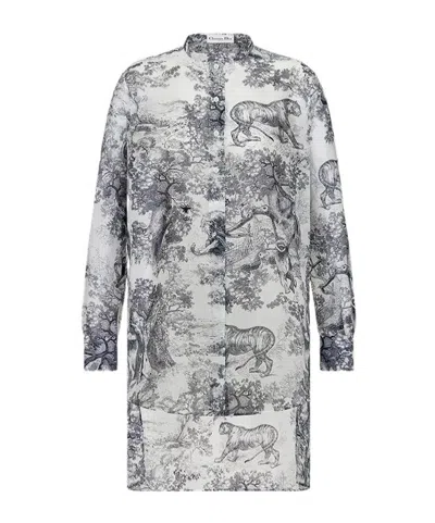 Dior Iviera Long Blouse In Gray
