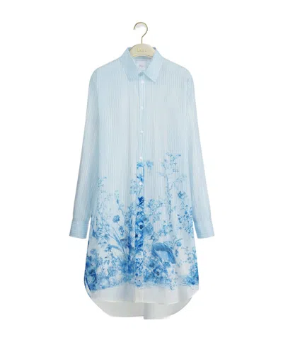 Dior Iviera Long Blouse In Blue