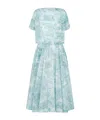 Dior Iviera Mid-length Flared Dress In Blue