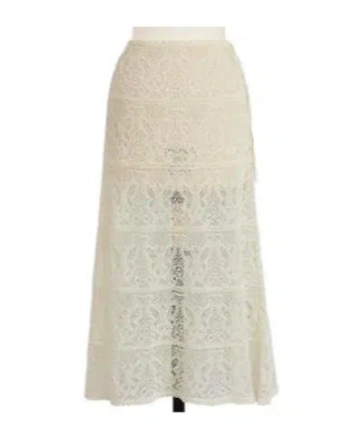 Dior Iviera Mid-length Flared Skirt In Brown