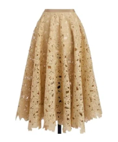 Dior Iviera Mid-length Skirt In Brown