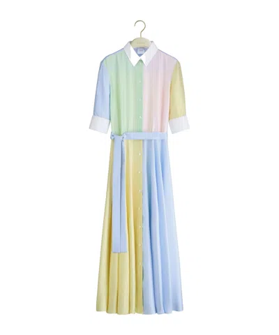 Dior Iviera Mid-length Belted Shirtdress In Multi