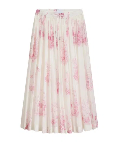 Dior Iviera Mid-length Flared Skirt In Multi