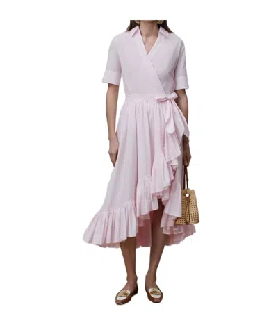 Dior Iviera Mid-length Ruffled Dress In Pink