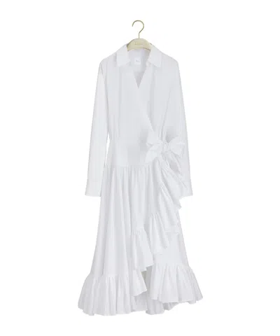 Dior Iviera Mid-length Ruffled Dress In Multi