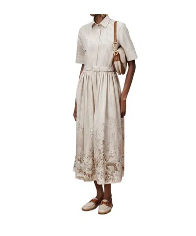 Dior Iviera Mid-length Shirtdress In Neutral