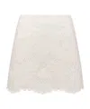 Dior Christian  Iviera A-line Mini Skirt In White