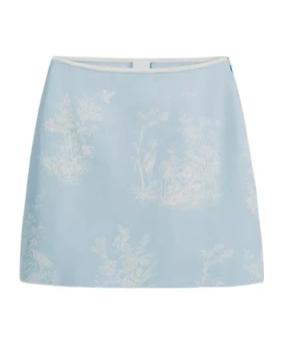 Dior Iviera Miniskirt In Blue