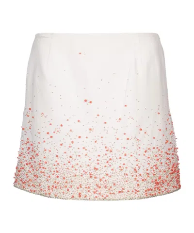 Dior Iviera Miniskirt In White