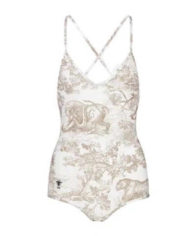 Dior Iviera One-piece Swimsuit In Multi